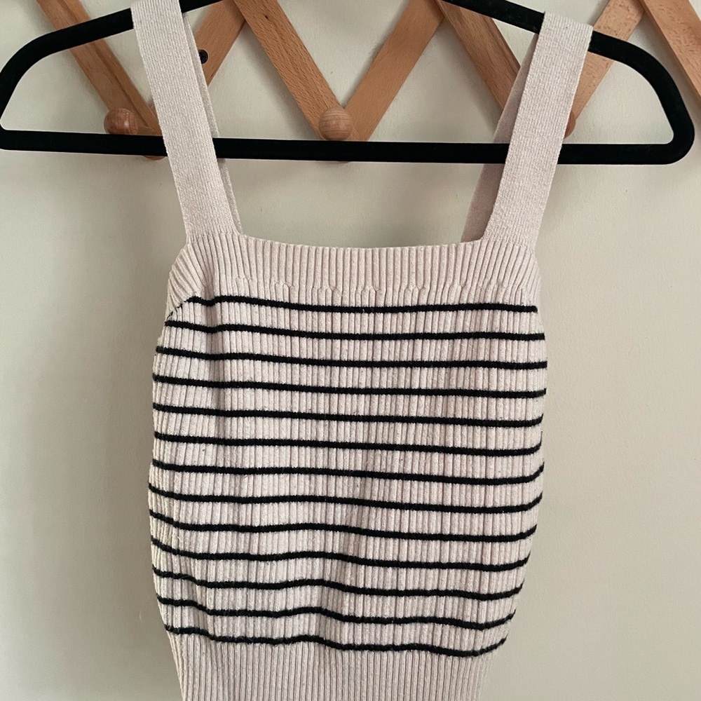 Striped Knit Tank Top